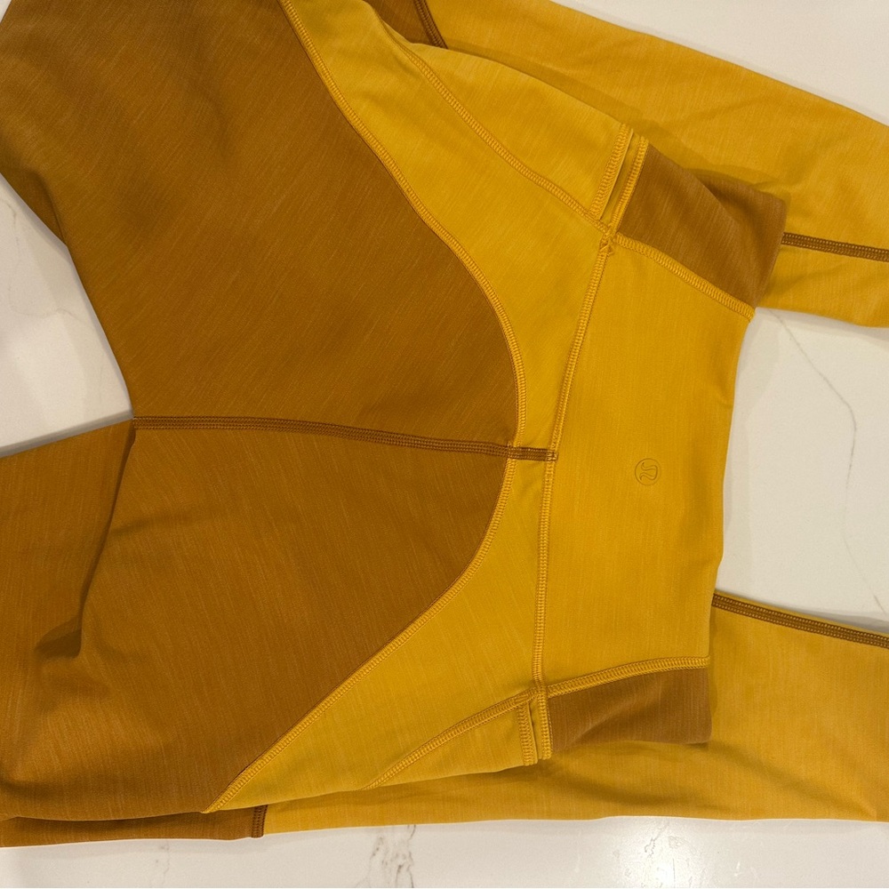 Lululemon Yellow & Gold leggings